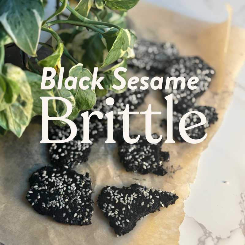 Black Sesame Brittle (Perfect for Postpartum + Breastfeeding Support!)