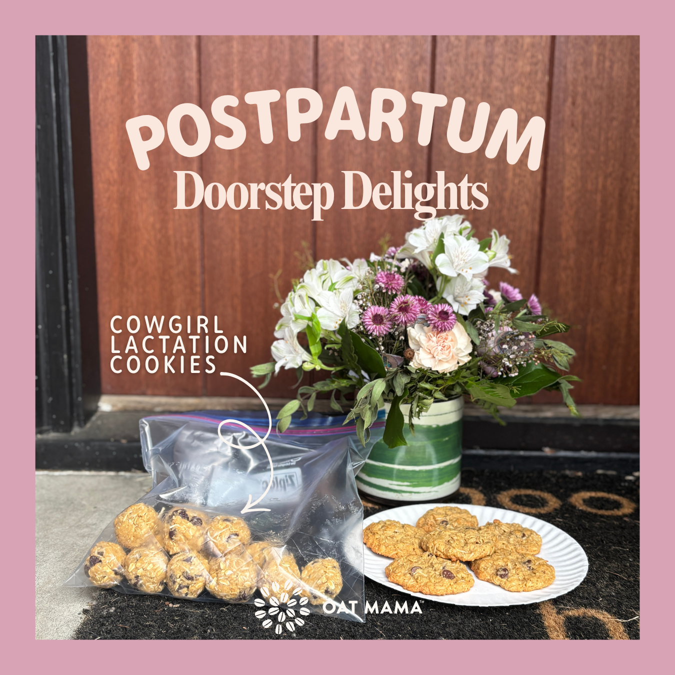 Cowgirl Lactation Cookies | Postpartum Doorstep Delights