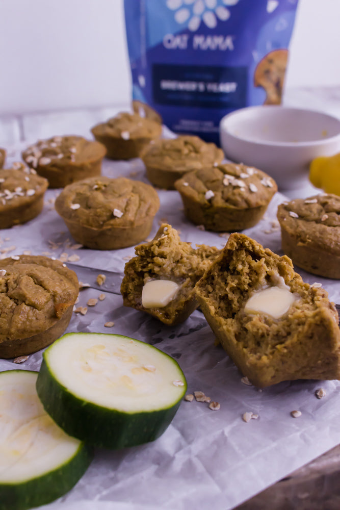 Lemon Zucchini Oat Muffins from Sunday Bakers