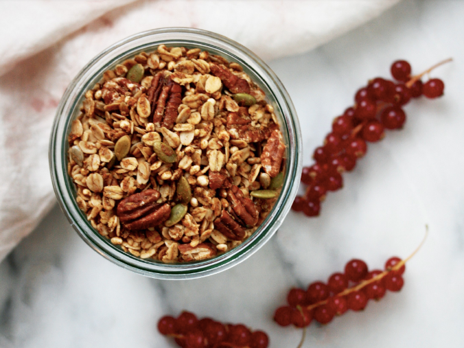 Pumpkin Spice Lactation Granola from Eat to Feed