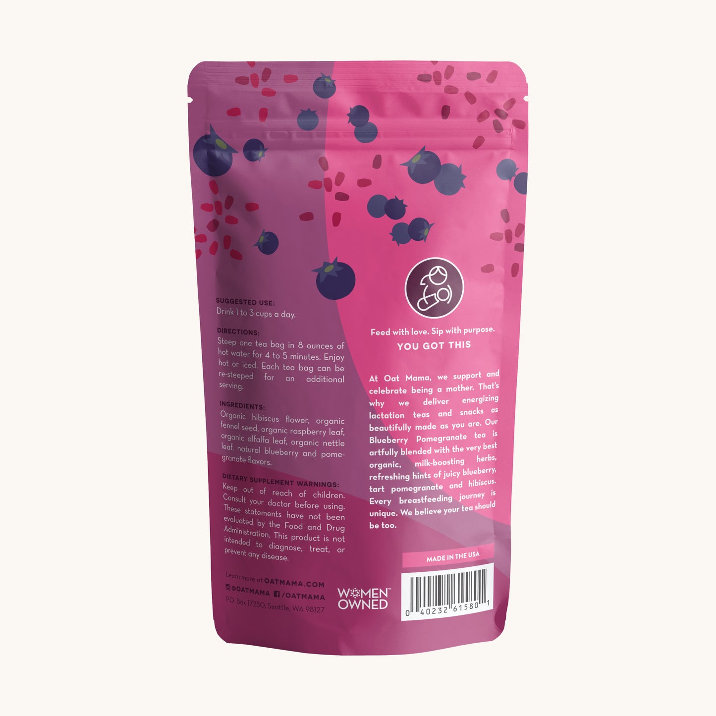 Blueberry Pomegranate Lactation Tea